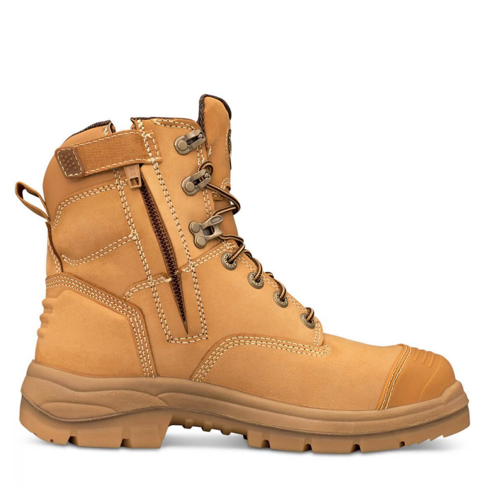 Oliver 150mm Wheat Zip Sided Boot