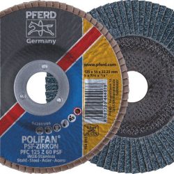 Pferd Polifan Flap Disc GP Zirconia - PFC 125 Z 60 PSF